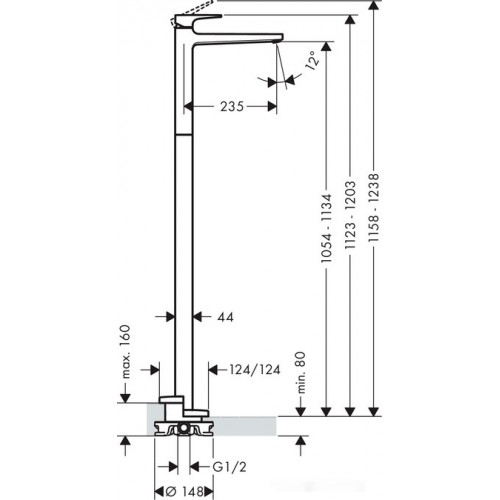 Смеситель Hansgrohe Metropole 74530000