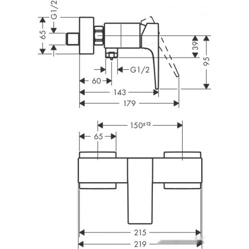 Смеситель Hansgrohe Metropol 32560700 (белый матовый)