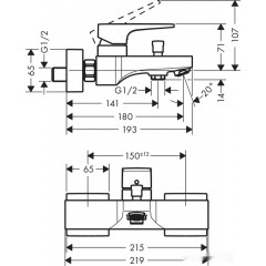 Смеситель Hansgrohe Metropol 32540700 (белый матовый)