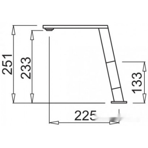 Смеситель Elleci Blade M79 Aluminium