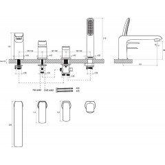 Смеситель Ravak Flat FL 026.00