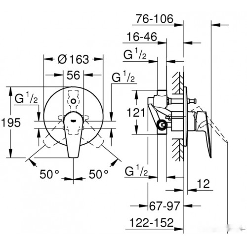 Смеситель Grohe Bauedge 29079001