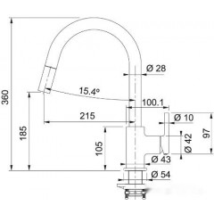 Смеситель Franke Lina 115.0626.057 (серый)