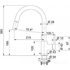 Смеситель Franke Lina 115.0626.081 (белый)