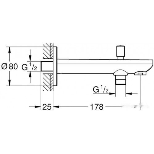 Смеситель Grohe BauContemporary 13390000