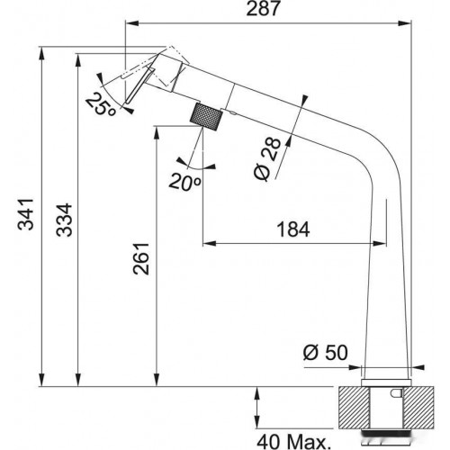 Смеситель Franke Icon 115.0625.187 (черный матовый)