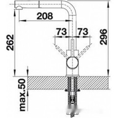 Смеситель Blanco Mila-S 524214 (хром)