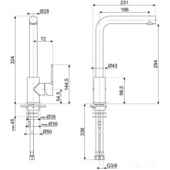 Смеситель Smeg MI1CR