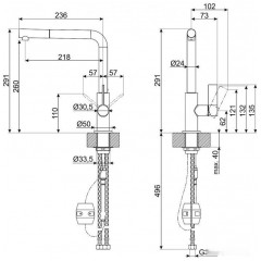 Смеситель Smeg MD22DKX (темный хром)