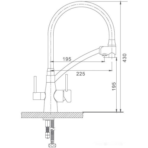 Смеситель Gappo G4398-16