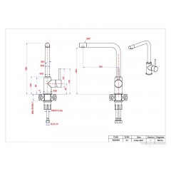 Смеситель GranFest Мрамор 3651 (бежевый)