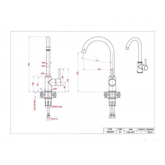 Смеситель GranFest Мрамор 3650 (топаз)