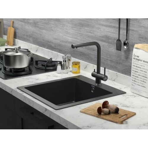 Смеситель Paulmark Skalen Sk213020-418 (черный металлик)