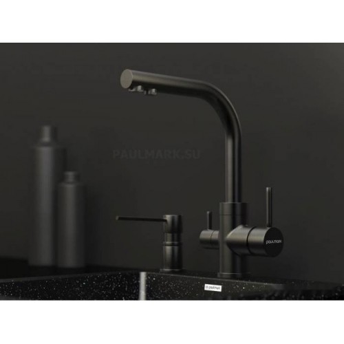 Смеситель Paulmark Essen Es213011-GM (вороненая сталь)