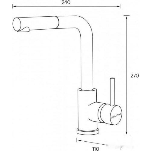 Смеситель Paulmark Kassel Ka214311-401TB (антрацит)