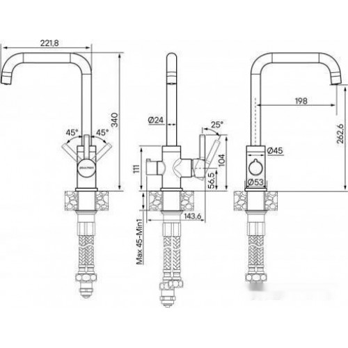 Смеситель Paulmark Logas Lo213021-CR (хром)