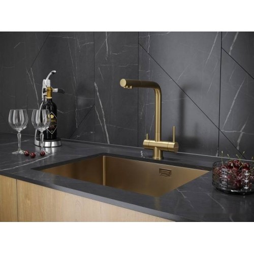 Смеситель Paulmark Skalen Sk213020-BG (брашированное золото)