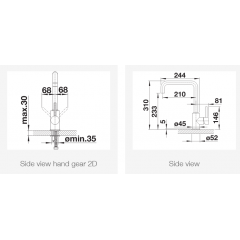 Смеситель Blanco Mili (черный матовый)