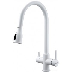 Смеситель Paulmark Lange La214212-431 (белый матовый)