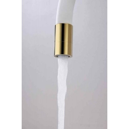 Смеситель Paulmark Salix Sa213419-Gw (золото/белый)