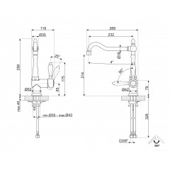 Смеситель Smeg MIR6NS-1