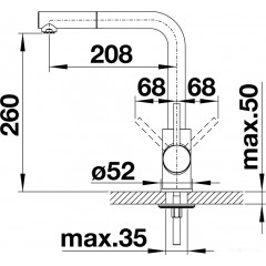 Смеситель Blanco Mila-S 526779 (черный матовый)