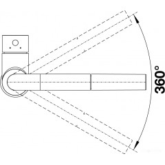 Смеситель Blanco Mila-S 526779 (черный матовый)