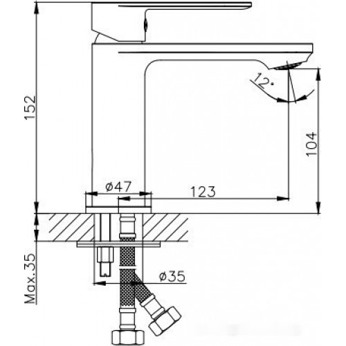 Смеситель Haiba HB10590 (хром)