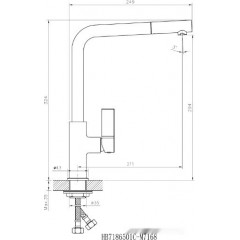 Смеситель Haiba HB70501 (хром)