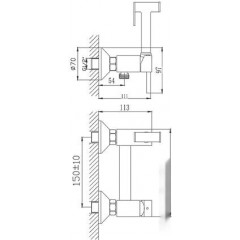 Смеситель Haiba HB5510 (хром)