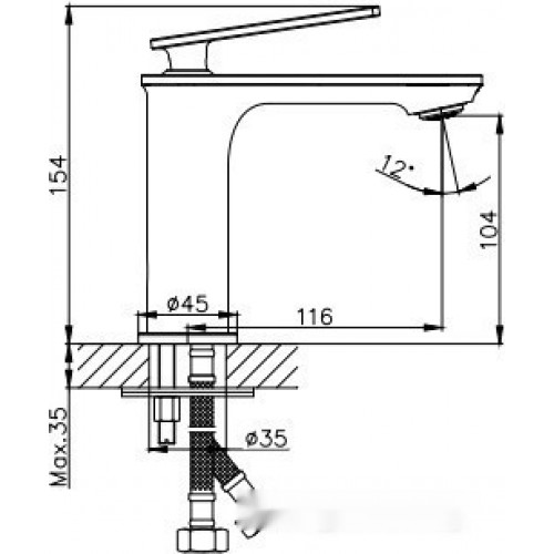 Смеситель Haiba HB10589 (хром)