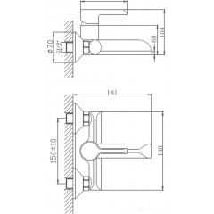Смеситель Haiba HB60805-7 (черный)
