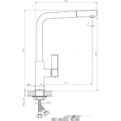 Смеситель Haiba HB70501-7 (черный)