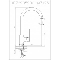 Смеситель Haiba HB70590 (хром)