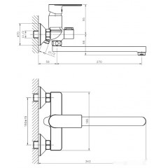 Смеситель Haiba HB22505