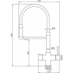 Смеситель Zorg Hammer SH 2003 (черный)