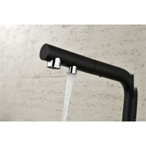 Смеситель Paulmark Serpentine Se213222-GM (вороненая сталь)