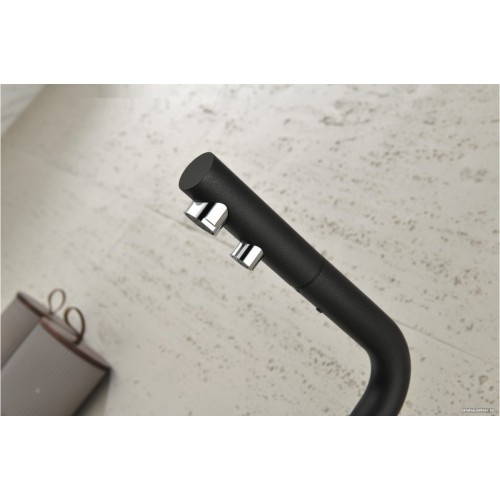 Смеситель Paulmark Serpentine Se213222-GM (вороненая сталь)