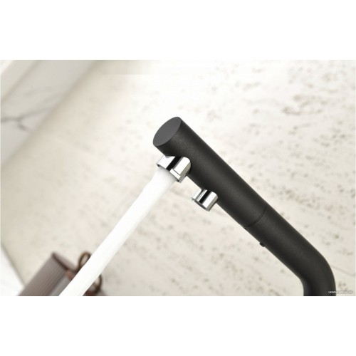 Смеситель Paulmark Serpentine Se213222-GM (вороненая сталь)