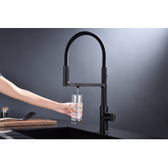 Смеситель Paulmark Tornado TO213402-401 (антрацит/черный)