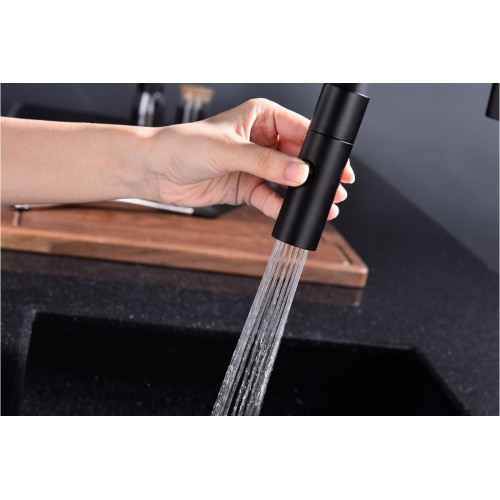 Смеситель Paulmark Tornado TO213402-401 (антрацит/черный)