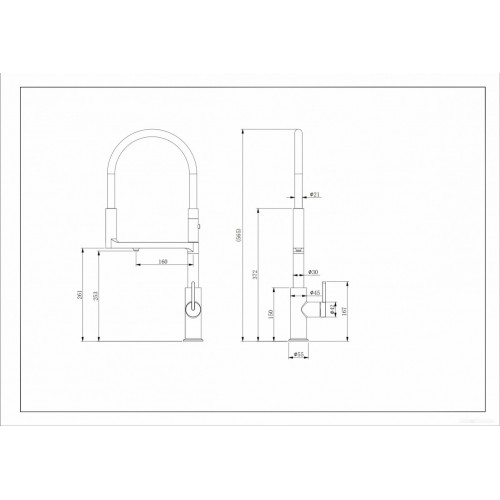 Смеситель Paulmark Tornado TO213402-401 (антрацит/черный)