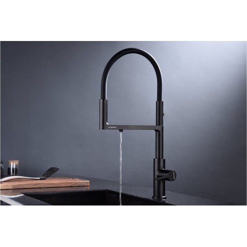 Смеситель Paulmark Tornado TO213402-401 (антрацит/черный)