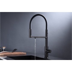 Смеситель Paulmark Tornado TO213402-401 (антрацит/черный)