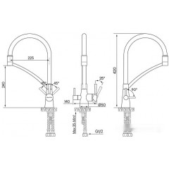 Смеситель Paulmark Siegen Si213111-GM (вороненая сталь)