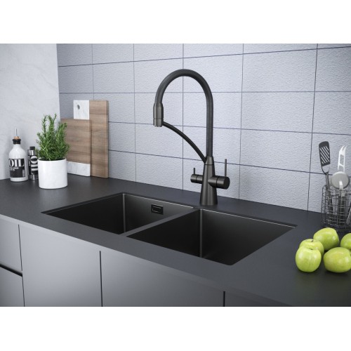 Смеситель Paulmark Siegen Si213111-GM (вороненая сталь)