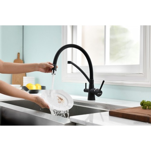 Смеситель Paulmark Siegen SI213111-BRW (бронза/белый)