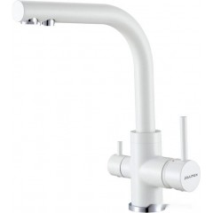Смеситель Paulmark Essen 213011-431TW (белый матовый)