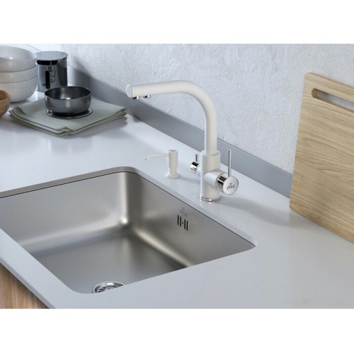 Смеситель Paulmark Essen 213011-431TW (белый матовый)