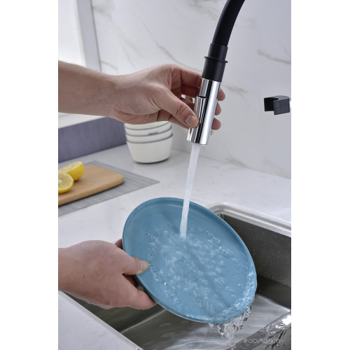 Смеситель Paulmark Halt HA214021-CR (хром/черный)